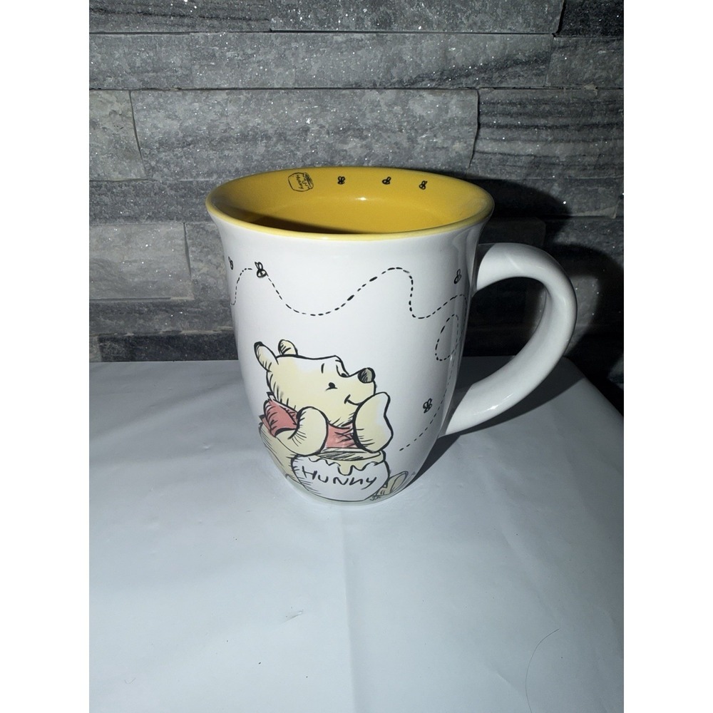 Winnie The Pooh Coffee Mug  Disney Pooh Bear 2-Sided Large 20 Oz Piglet On Back